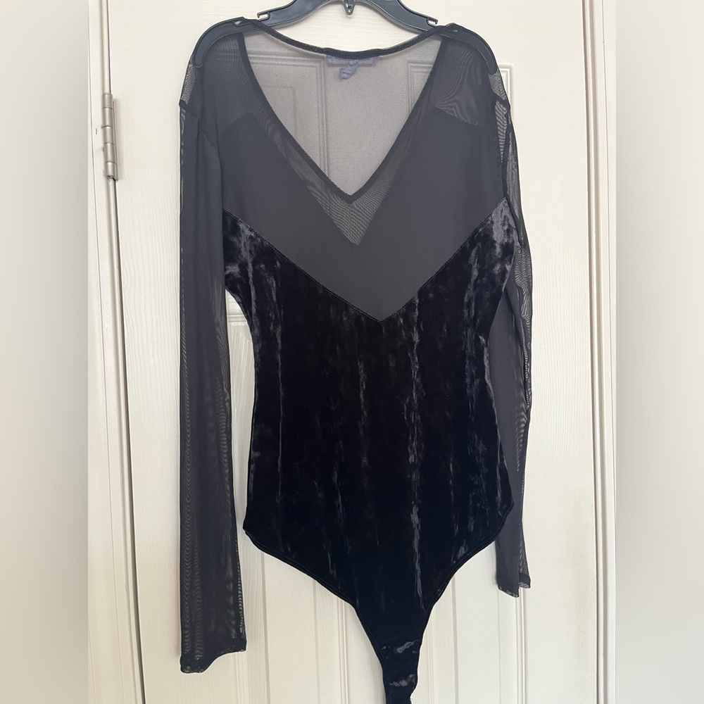 Black bodysuit.
